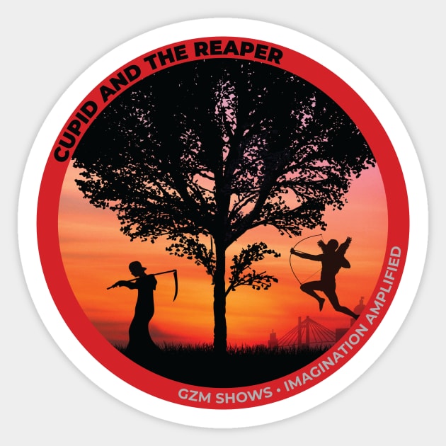Cupid and the Reaper Official Sticker Sticker by GZM Podcasts